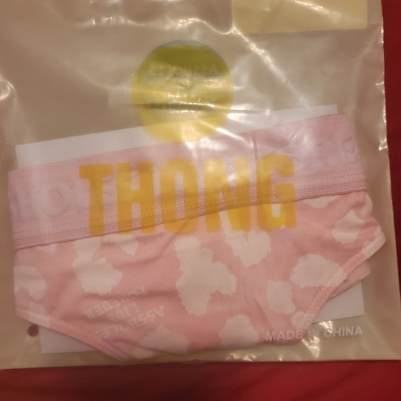 Leopard pink assholes live forever thong - Picture 2 of 2